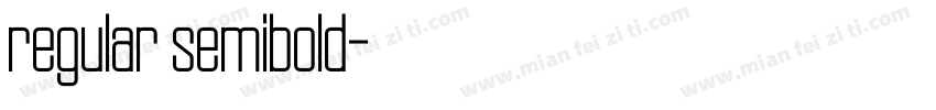 regular semibold字体转换